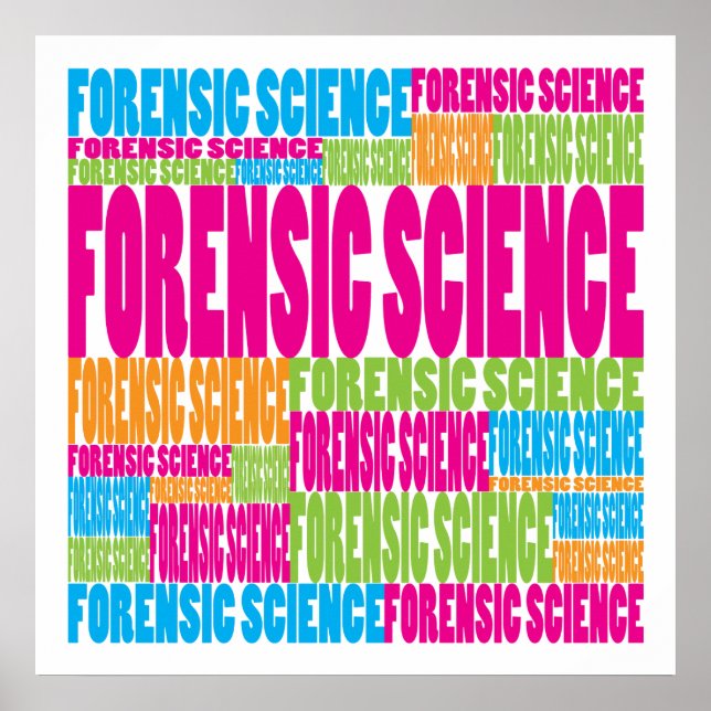 Poster Science légale colorée (Devant)