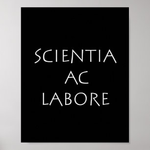 Poster Scientia ac labore