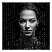 Scientifique femme ASCII