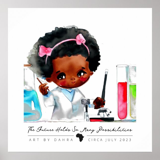 Poster Scientifique noir (Devant)