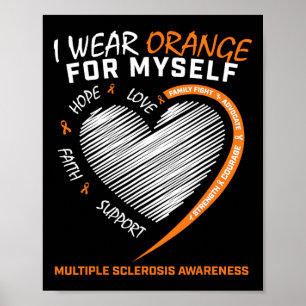 Poster Sclérose en plaques Vêtements Femmes Hommes Sensib