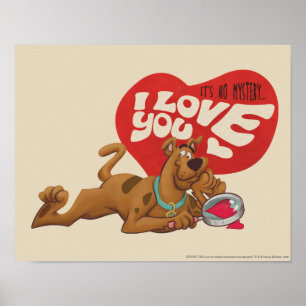 Poster Scooby-Doo - Ce n'est pas un mystère... Je t'aime
