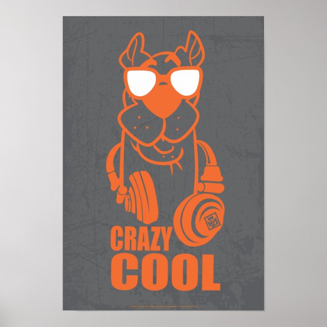 Poster Scooby-Doo "Cool fou" casque graphique (Devant)