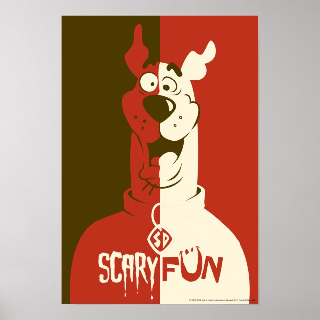 Poster Scooby-Doo "Effrayant" (Devant)