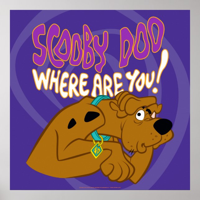 Poster Scooby-Doo effrayé (Devant)