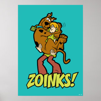 Poster Scooby-Doo et Shaggy Zoinks!