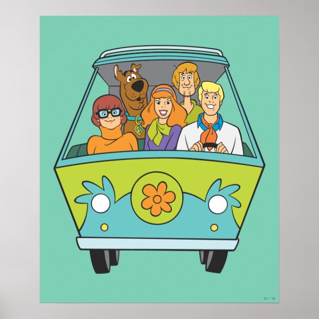 Poster Scooby-Doo & Gang Mystery Machine (Devant)