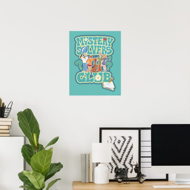 Poster Scooby-Doo & Gang "Mystery Solvers Club" (Bureau à domicile)