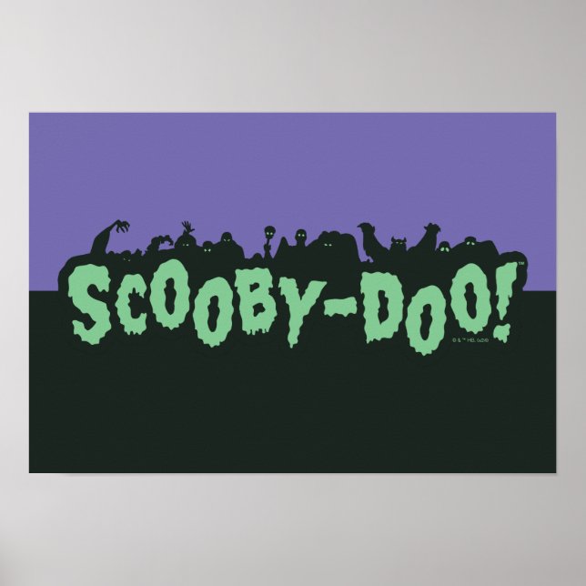 Poster Scooby-Doo ! Logo Monster Silhouette (Devant)