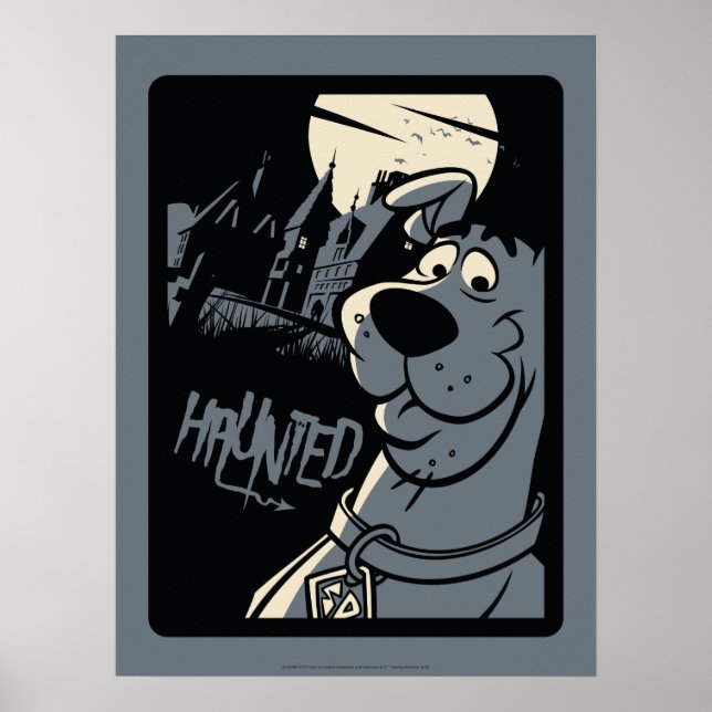 Poster Scooby-Doo Noir Haunted Mansion Graphisme (Devant)