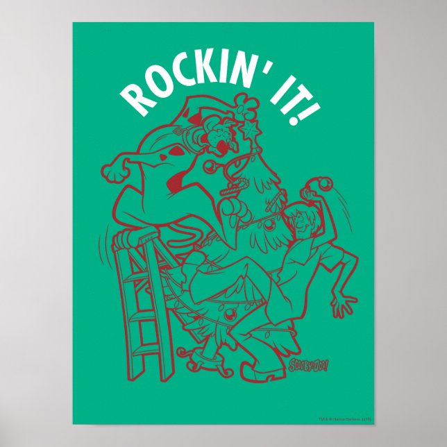 Poster Scooby-Doo & Shaggy Rockin Il 'Arbre Arrondi (Devant)