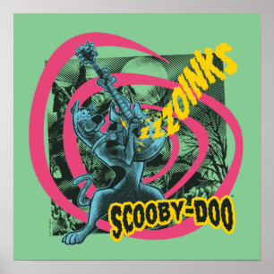 Poster Scooby-Doo Zoinks Punk Guitare Graphisme