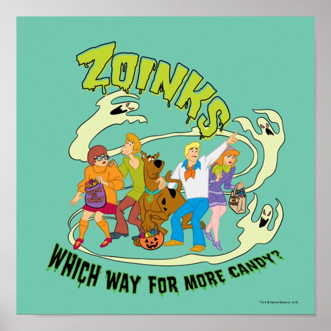 Poster Scooby Which Way for More Candy ? (Devant)
