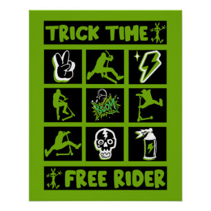 Poster scooter freestyle