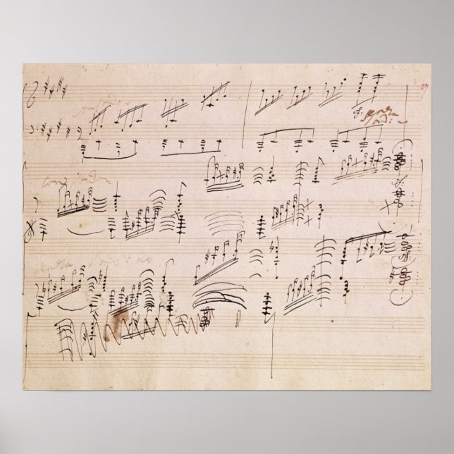 Poster Score sheet of 'Moonlight Sonata' (Devant)