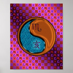 Poster Scorpio & Boar