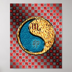 Poster Scorpio et Rabbit de feu