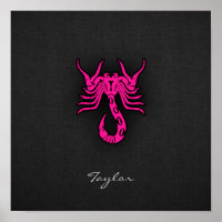 Scorpion rose chaud Scorpion signe Zodiac