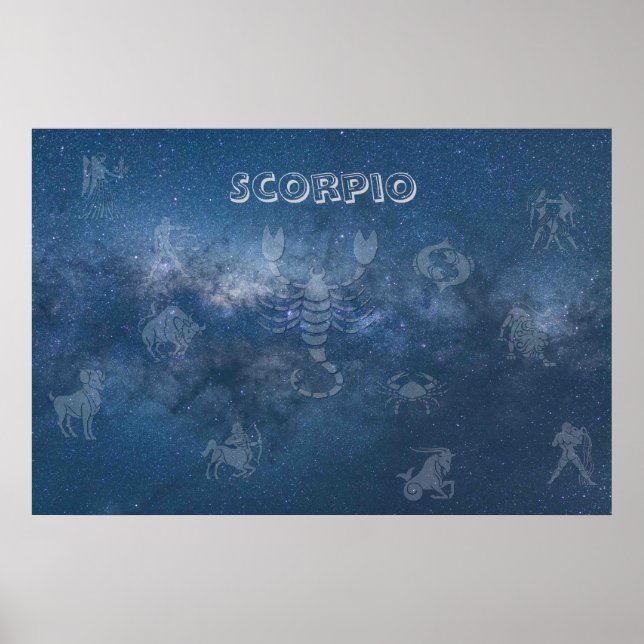 Poster Scorpion transparent (Devant)