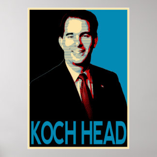 Poster Scott Walker — Koch Head