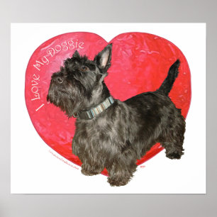 Poster Scottish Terrier Valentine