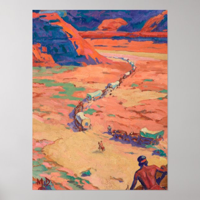 Poster Scouter les intrus par Maynard Dixon (Devant)