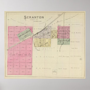 Poster Scranton, le comté d'Osage, le Kansas