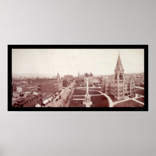 Poster Scranton, PA Downtown Photo 1902