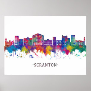 Poster Scranton Pennsylvania Skyline