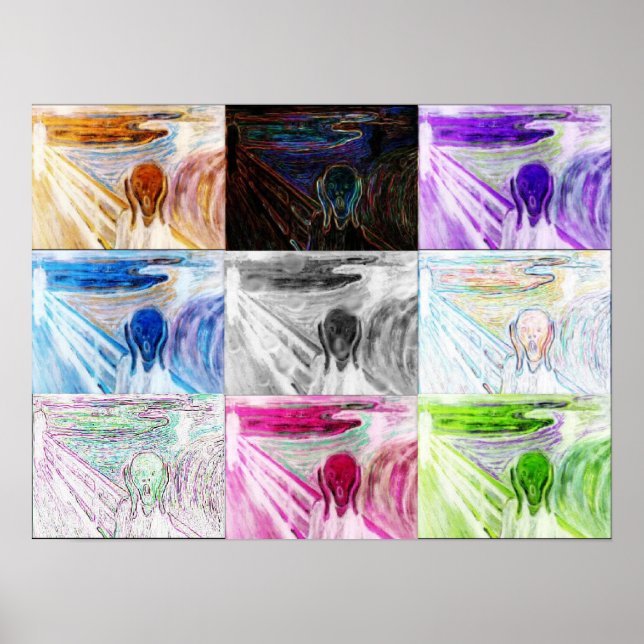 Poster 'Scream Collage' (Devant)