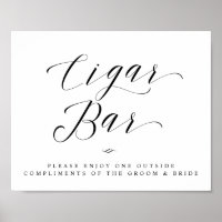 Script de calligraphie de barre de cigare Signal M