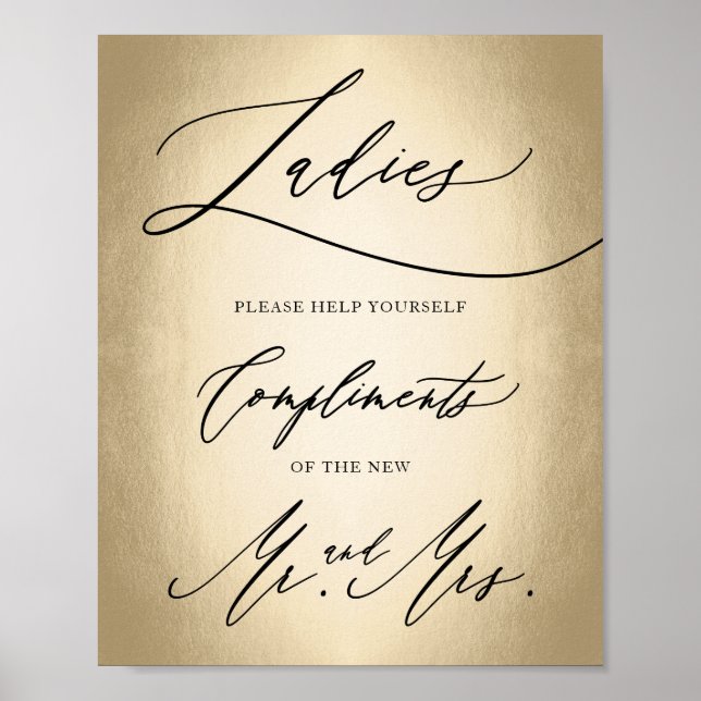 Poster Script de calligraphie élégant pour dames (Devant)