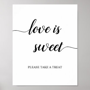 Poster Script de calligraphie L'amour Mariage est doux Si
