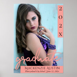 Poster Script de corail   Gardien photo tendance Grad