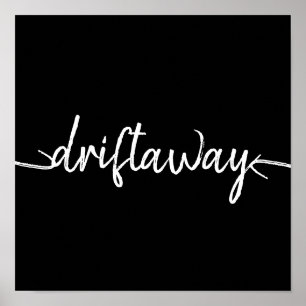 Poster script nautique DRIFT AWAY