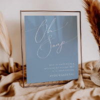 Script Whimsical | Hashtag Dusty Blue Oh Snap