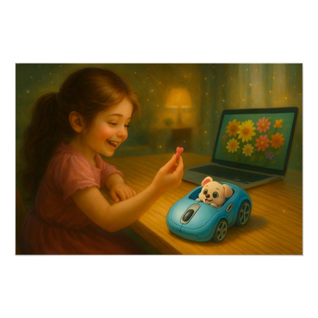 Poster Scrolling Fairytale. (Devant)