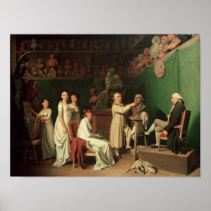 Poster Sculpter le buste du marquis De de Pierre