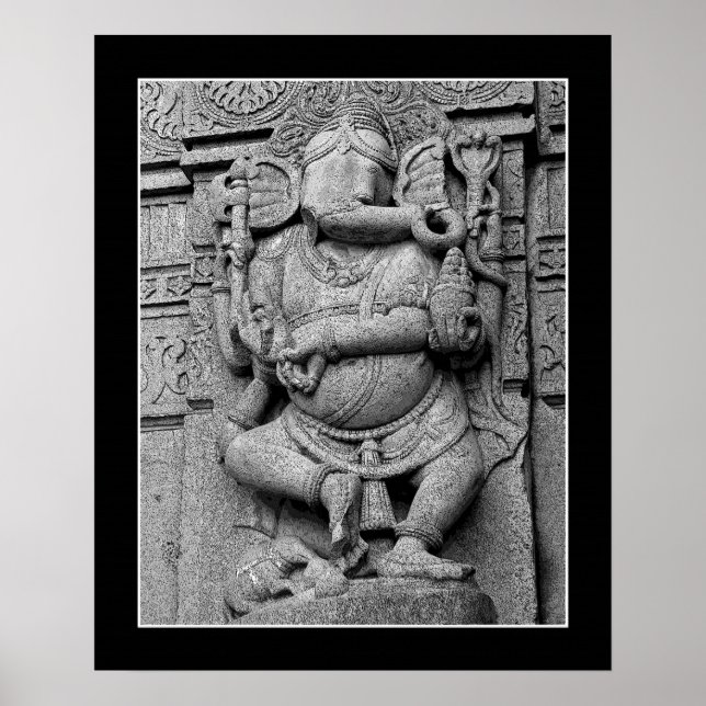 Poster Sculpture De Lord Ganesha (Devant)