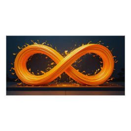 Poster Sculpture d'infinité lumineuse