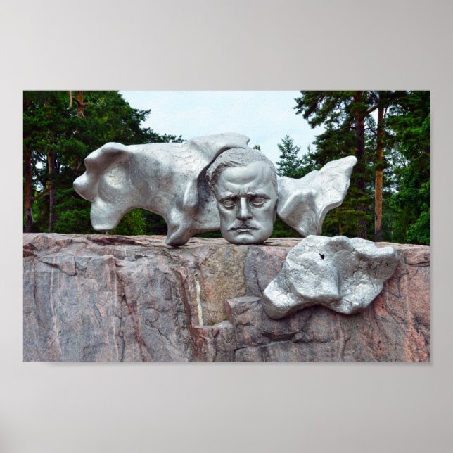 Poster Sculpture Jean Sibelius, Helsinki, Finlande (Devant)