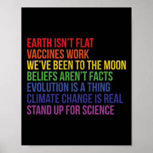 Poster Se battre pour la science La vraie Terre n'est pas