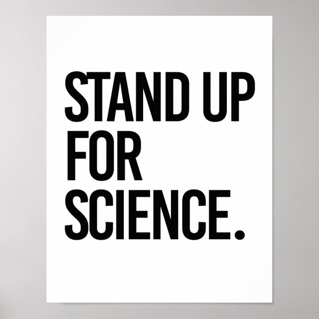 Poster Se battre pour la science - - Pro-Science - (Devant)