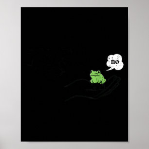 Poster Se comporter Grenouille Drôle Mème Dessin Animé An
