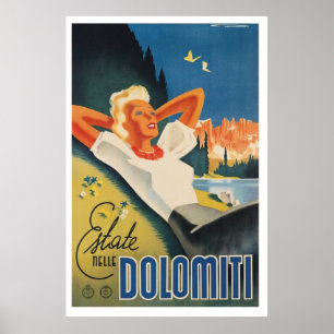 Poster Se détendre dans les Alpes Dolomites