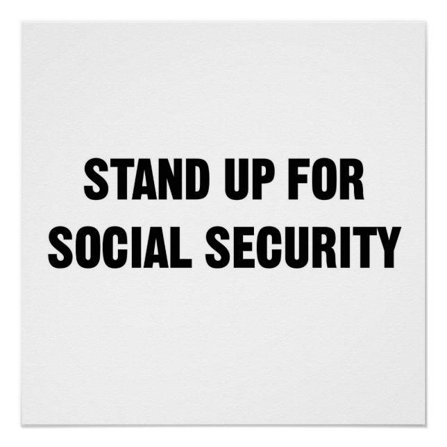 Poster Se lever pour la sécurité sociale (Devant)