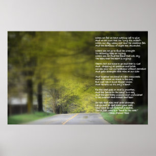 Poster Se plier sur la route