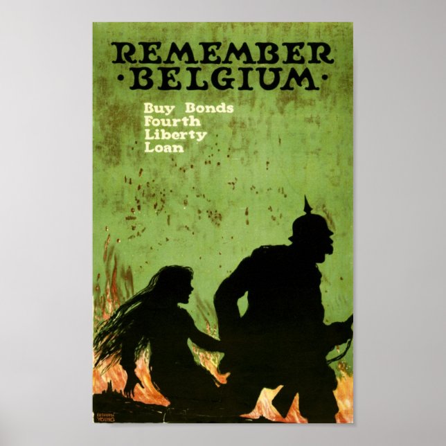 Poster Se souvenir de Belgique (Devant)