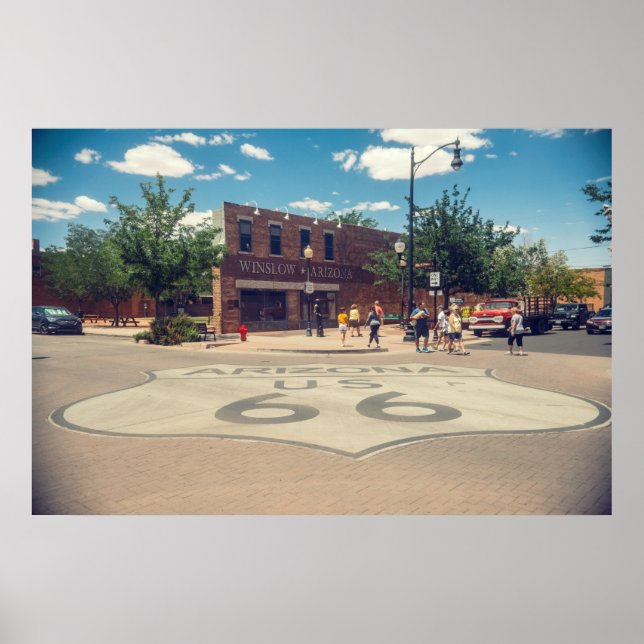Poster Se tenir à un coin de Winslow Arizona (Devant)