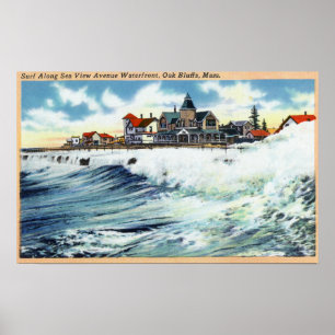 Poster Sea View Avenue Waterfront View of the Surf